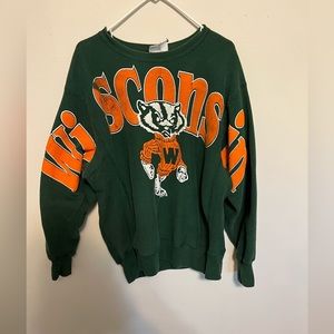 Rare! Vintage Wisconsin Badgers sweatshirt